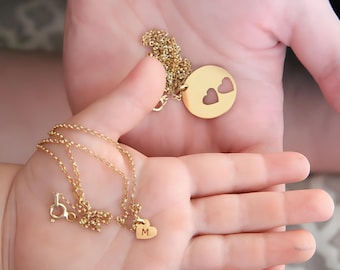 Colar mãe e filha, conjunto de colar mãe e filha com 2, 3, 4 e 5 peças, colar filha da mãe, colares dourados combinando mãe e filha