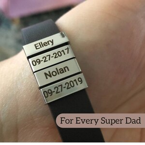 Regalo especial para el Día del Padre: pulsera de cuero personalizada con 1 a 8 cuentas personalizadas: un regalo único y significativo para papá, esposo o novio