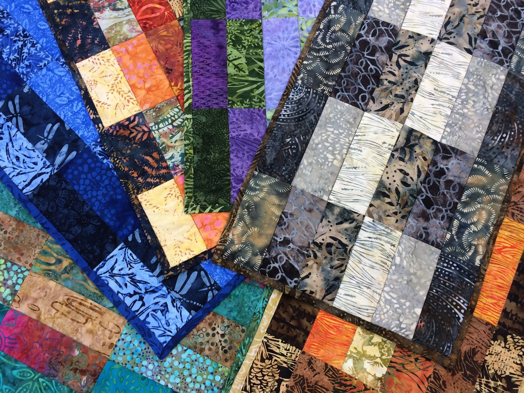 PDF Pattern: Modern Quilted Batik Table Runner - Etsy