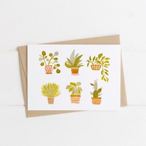 Carte de plante / carte d’amoureux de plante/ papeterie végétale