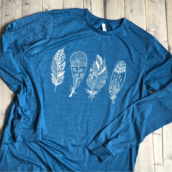 Feather Sleeve Shirt Etsy