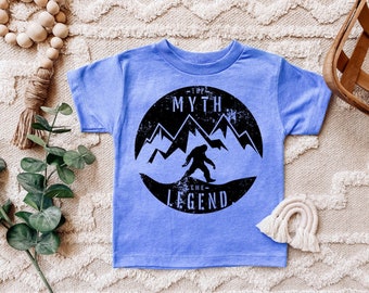 Kid's and Toddler Sasquatch Bigfoot Yeti Tee, The Myth the Legend