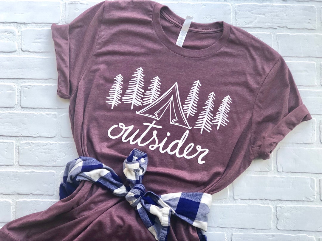 Outsider Shirt, Go Outside Camping Tee - Etsy