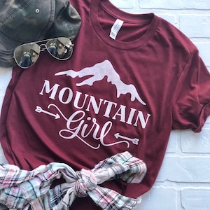 Mountain girl shirt, women love the mountains