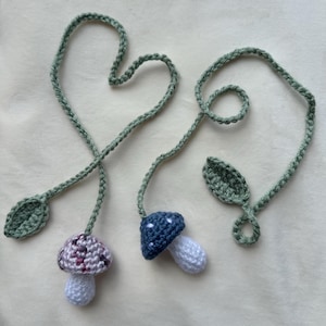 Crochet Mushroom Curtain Tieback, Curtain Tieback, Crochet Curtain Tieback, Mushroom Curtain Tieback, Crochet Cottagecore Curtain Tieback