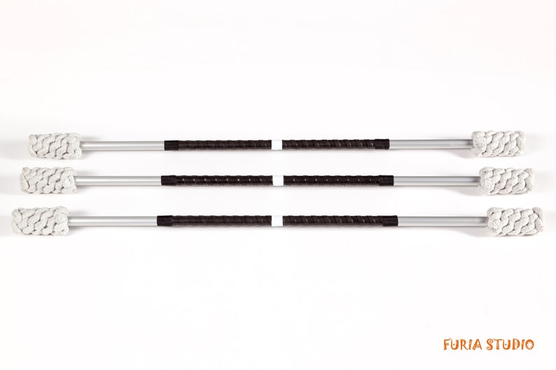 Fire triple Staff Etsy