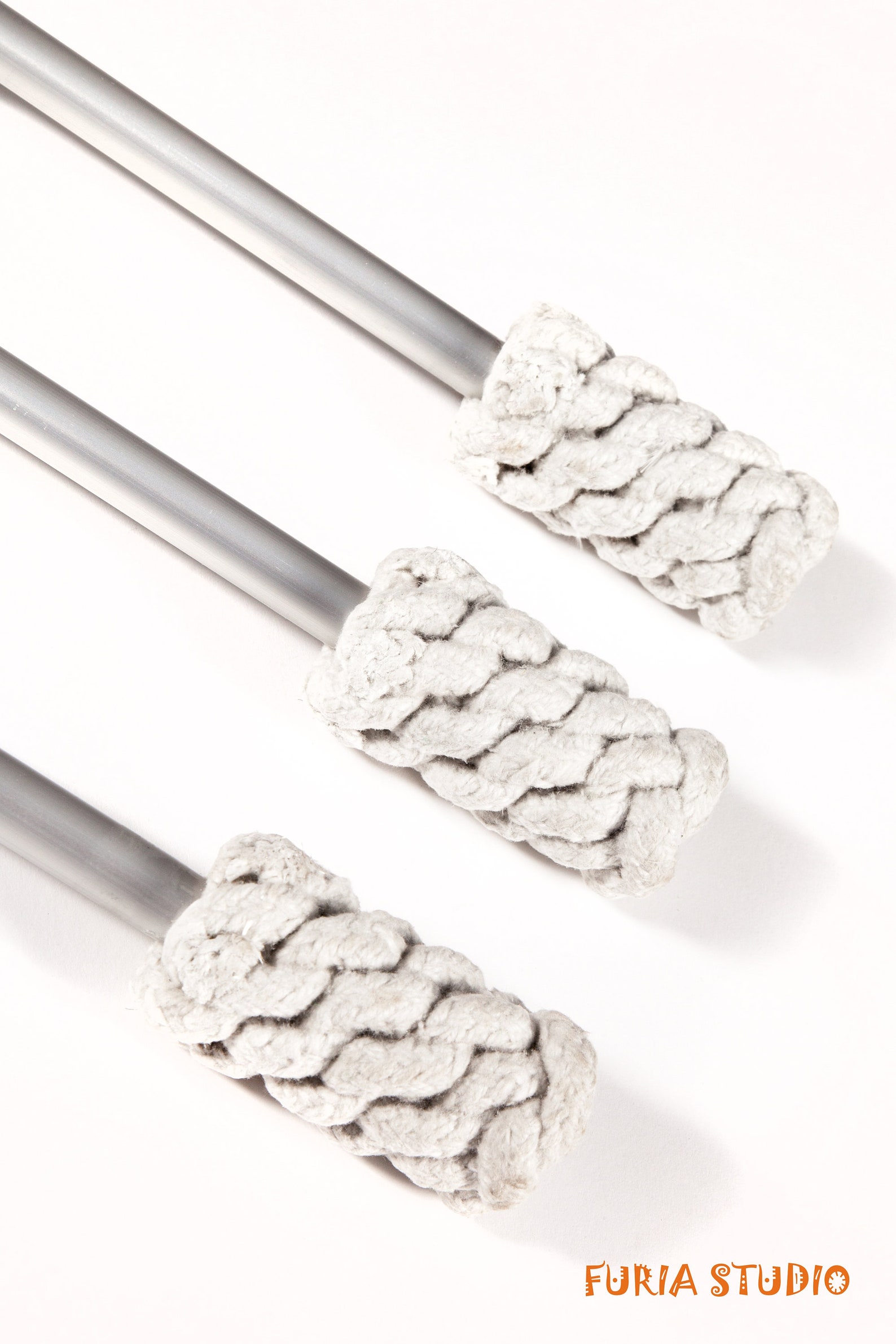 Fire triple Staff Etsy