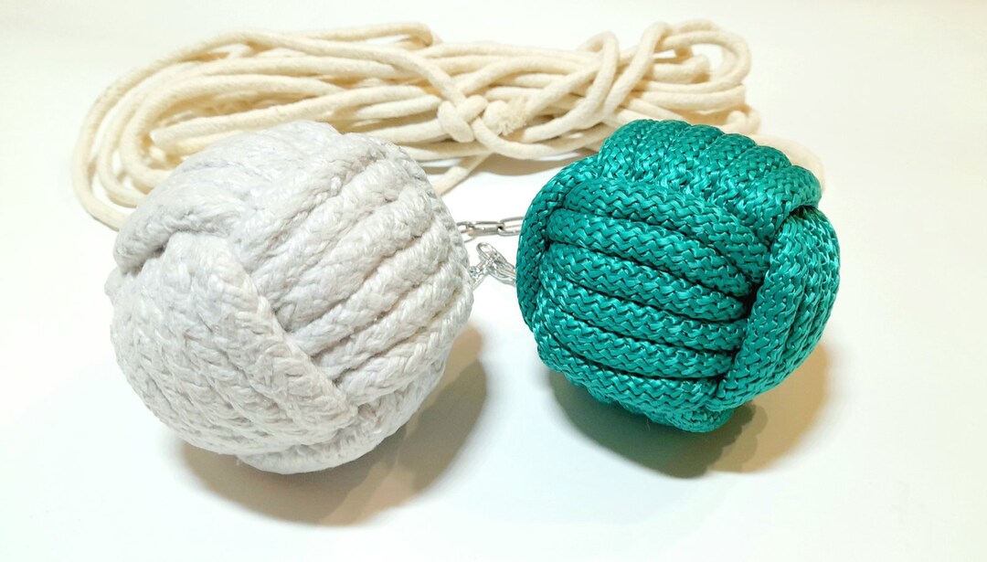 Set Fire Rope Dart Monkey Fist and Practice Rope Dart Monkey Etsy