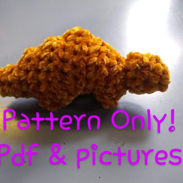 Spiketail Dino Nugget Crochet Pattern Dino Nuggie