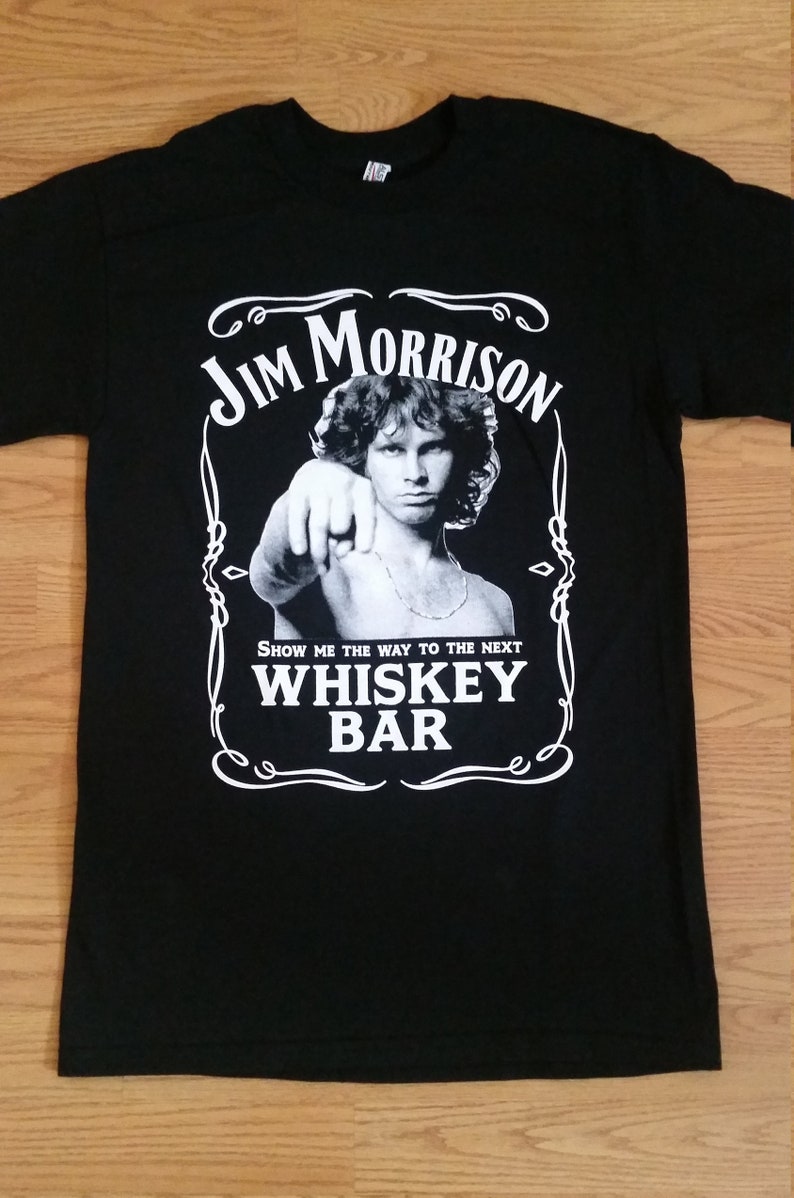J I M Morrison Whiskey Bar Picture Print Black Etsy