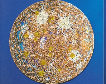 Moon Bead Embroidery Kit Needlepoint (11.81"x20.86")
