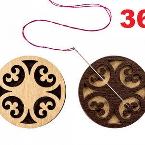Small magnetic wooden needle minder for embroidery and cross stitch, sewing pin holder, sewing and needlework accessory, small needle nanny