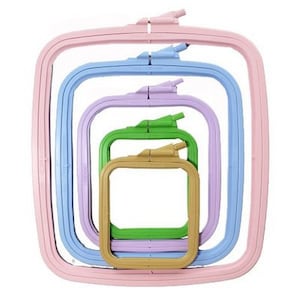 Purple Square Nurge Plastic Embroidery Hoop Cross Stitch ring Bead Embroidery frame, Beading Hoop, Tapestry Hoop frame Craft hoop