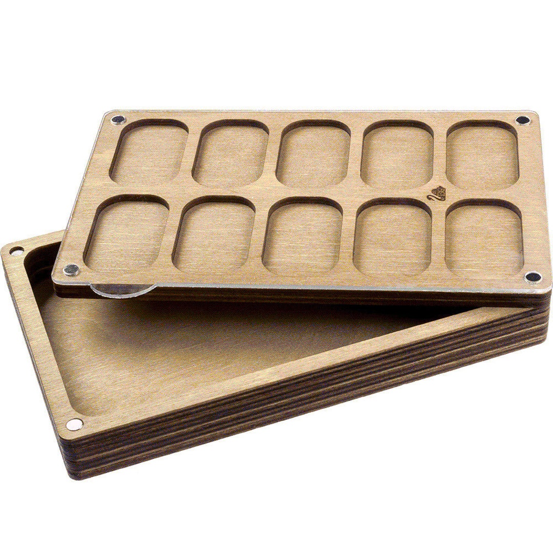 Wooden Bead Organizer With Clear Acrylic Lid/compact and Convenient Box/box  for Embroidery With Beads. Bead Holder/bead Embroidery Accessory 