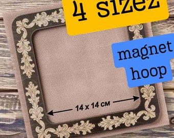 Magnetic Embroidery Frame: Wooden Needlework Hoop - Mill Hill Kits