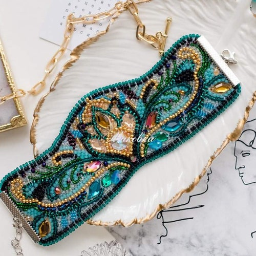 Beaded Bracelet Kit Feather Touch Handmade Jewelry Kit DIY Etsy