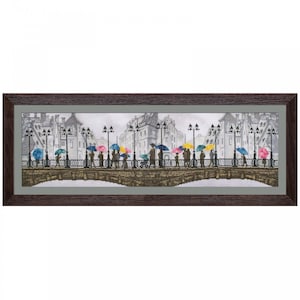 Cross Stitch Kit Bright rain Cityscape Counted Cross Stitch Painting cross stitch patterns cross stitch designs needlepoint kit Nova Sloboda
