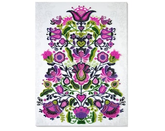Floral Bead Embroidery Kit, Traditions Needlework