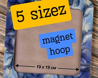 Magnetic Embroidery Hoop Frame: Wooden Beading Clamp