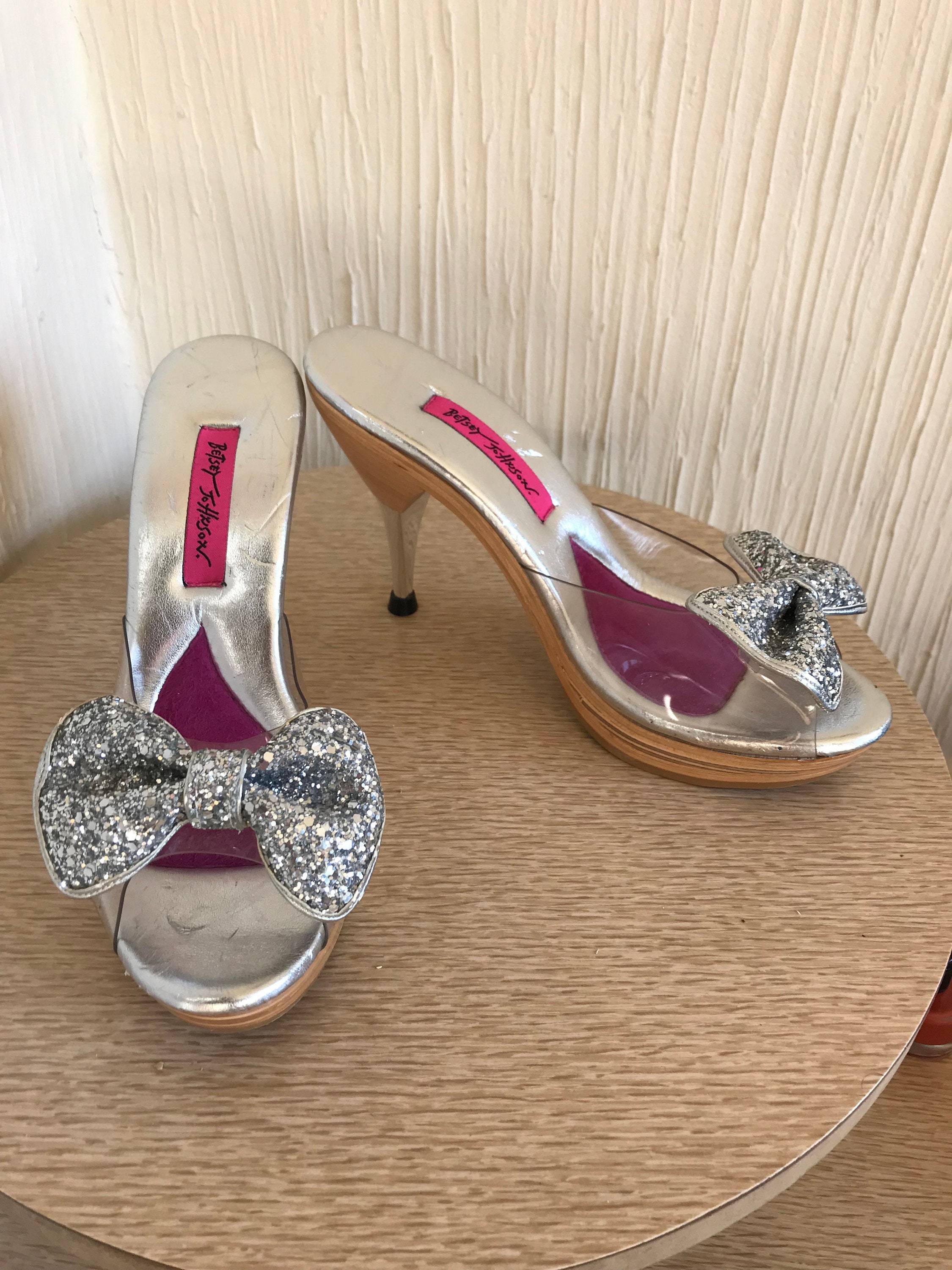 Glitter Bow Pollys by Betsey Johnson Etsy