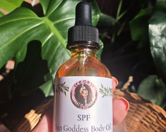 SPF Sun Goddess Body Oil | Glow Body Oil | Glow Serum