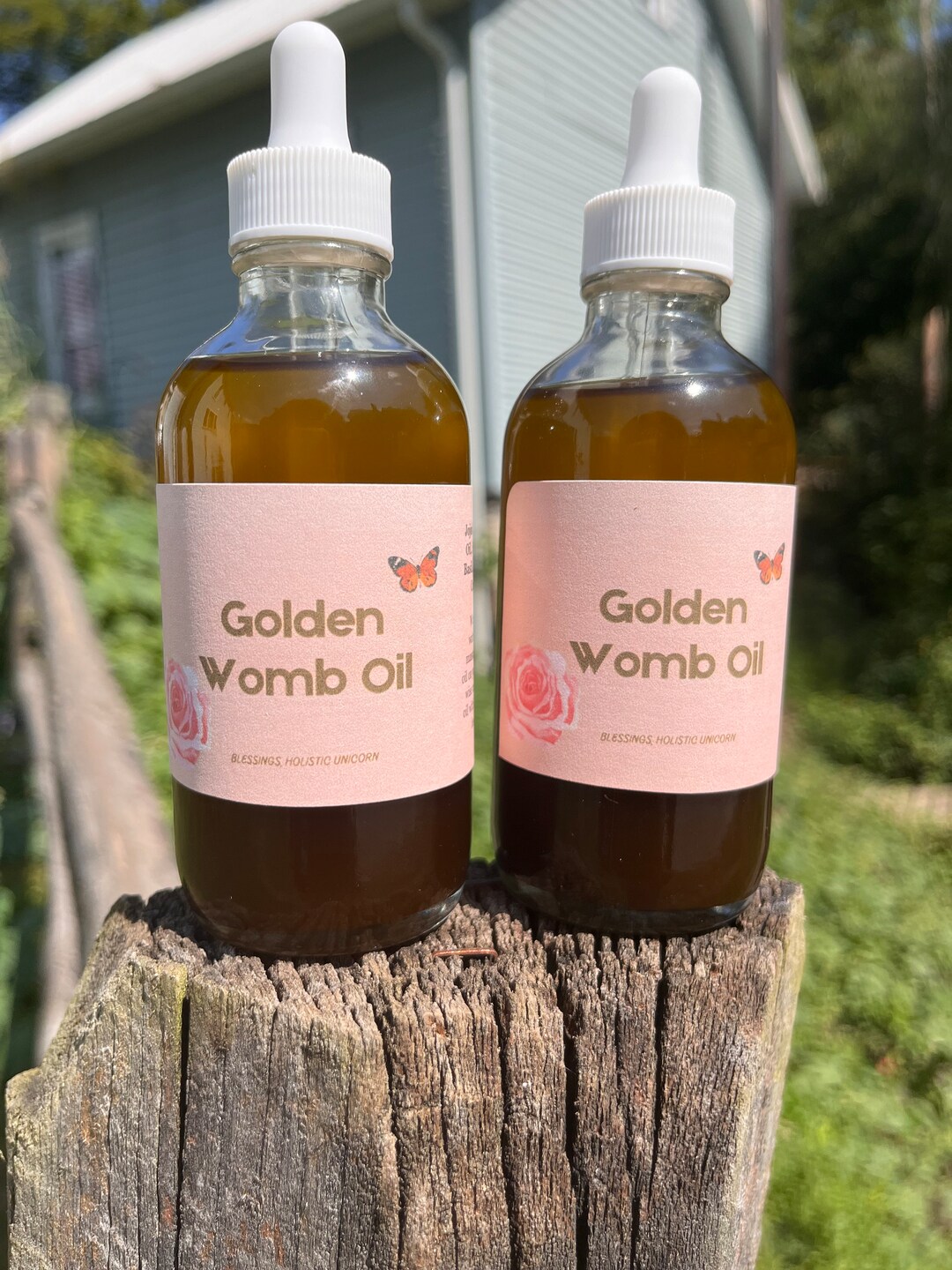 Golden Womb Oil and Sacred Womb Scrub Bath Salt Etsy