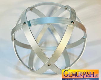 Genesa Crystal 16 - 21 - 31 cm alluminio satinato argento