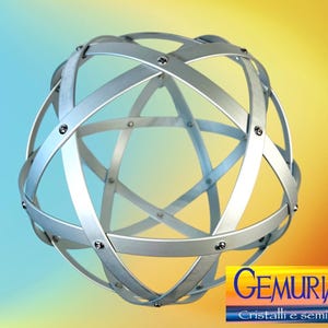 Genesa Pentasfera  21 cm alluminio satinato argento profilo 1,2 cm