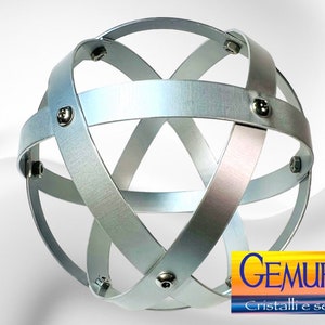 Genesa Crystal 8 - 10 - 13 cm alluminio satinato argento