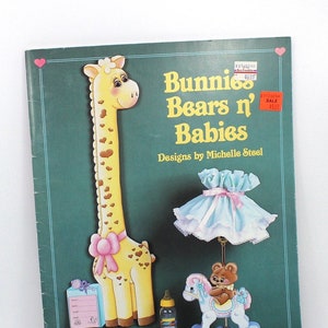 Babies Vintage Craft Book, Provo Craft Books, Michelle Steel Craft Books, Nursery Craft Books, Baby Room Decor, Teddy Bear Craft Book