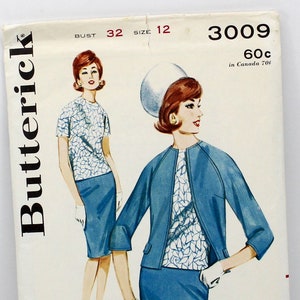 Butterick Vintage Sewing Pattern, 3009 Butterick Pattern, Jacket Sewing Patterns, Vintage Sewing Patterns, Vintage Patterns, Womens Patterns