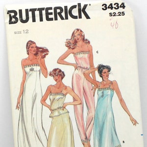 Butterick Vintage Sewing Pattern, Butterick 3434 Patterns, Sewing Patterns, Vintage Sewing Patterns, Sleepwear Pattern, Womens Patterns