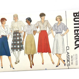 Butterick Vintage Sewing Pattern, 6550 Butterick Patterns, Butterick Women Skirt  Sewing Pattern, Vintage 6550 Sewing Patterns, Butterick