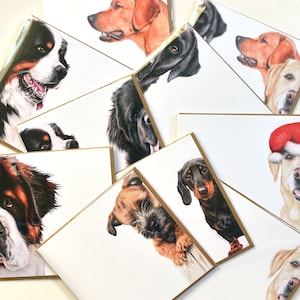 Paquete de 10 Tarjetas para Perros, con sobres
