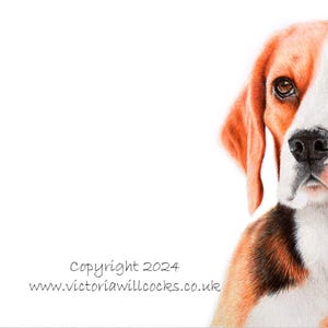 Beagle-hondenkaart, met kraftpapier-bruine envelop