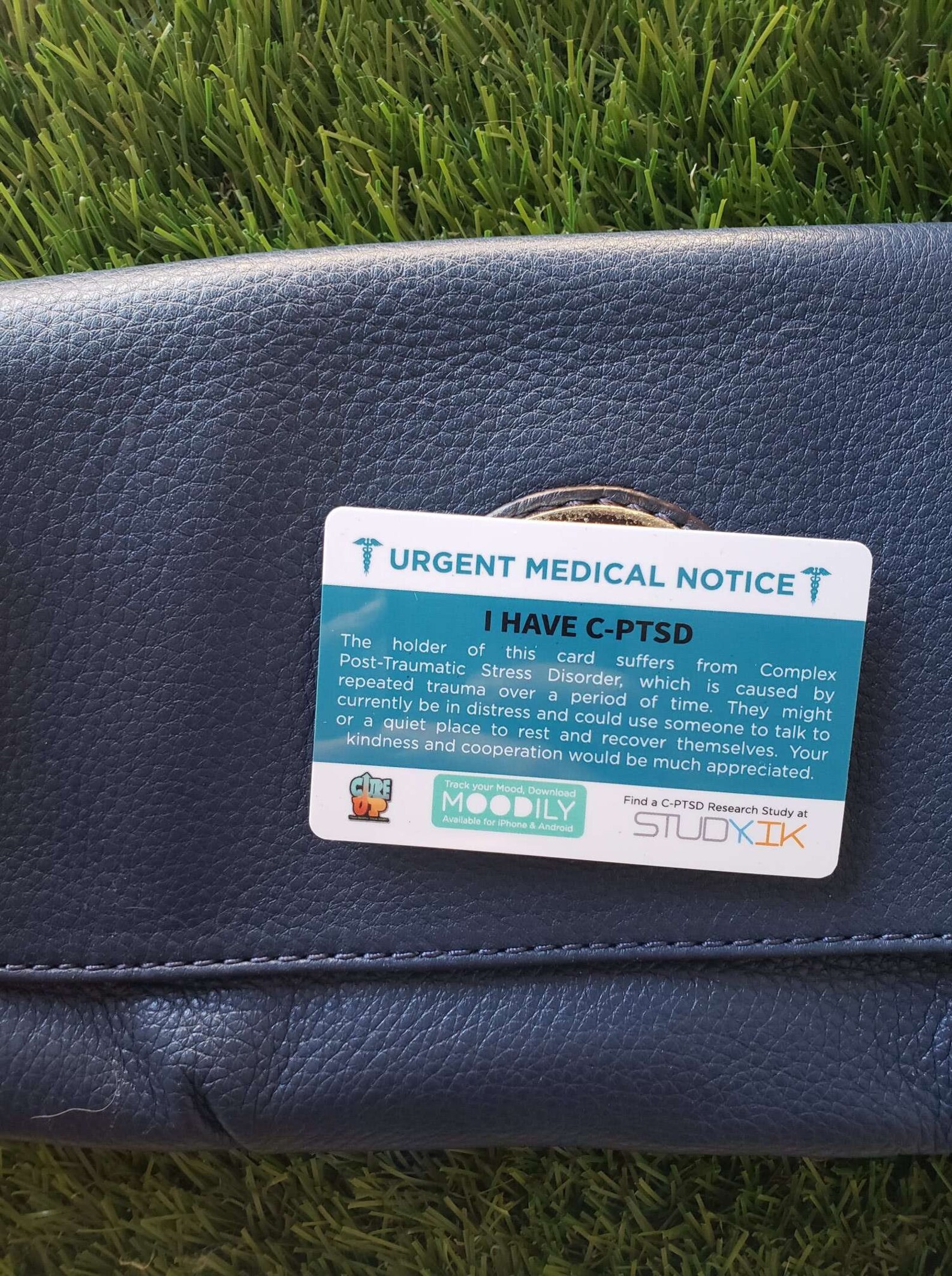 Complex Post Traumatic Stress Disorder Card CPTSD Emergency Etsy