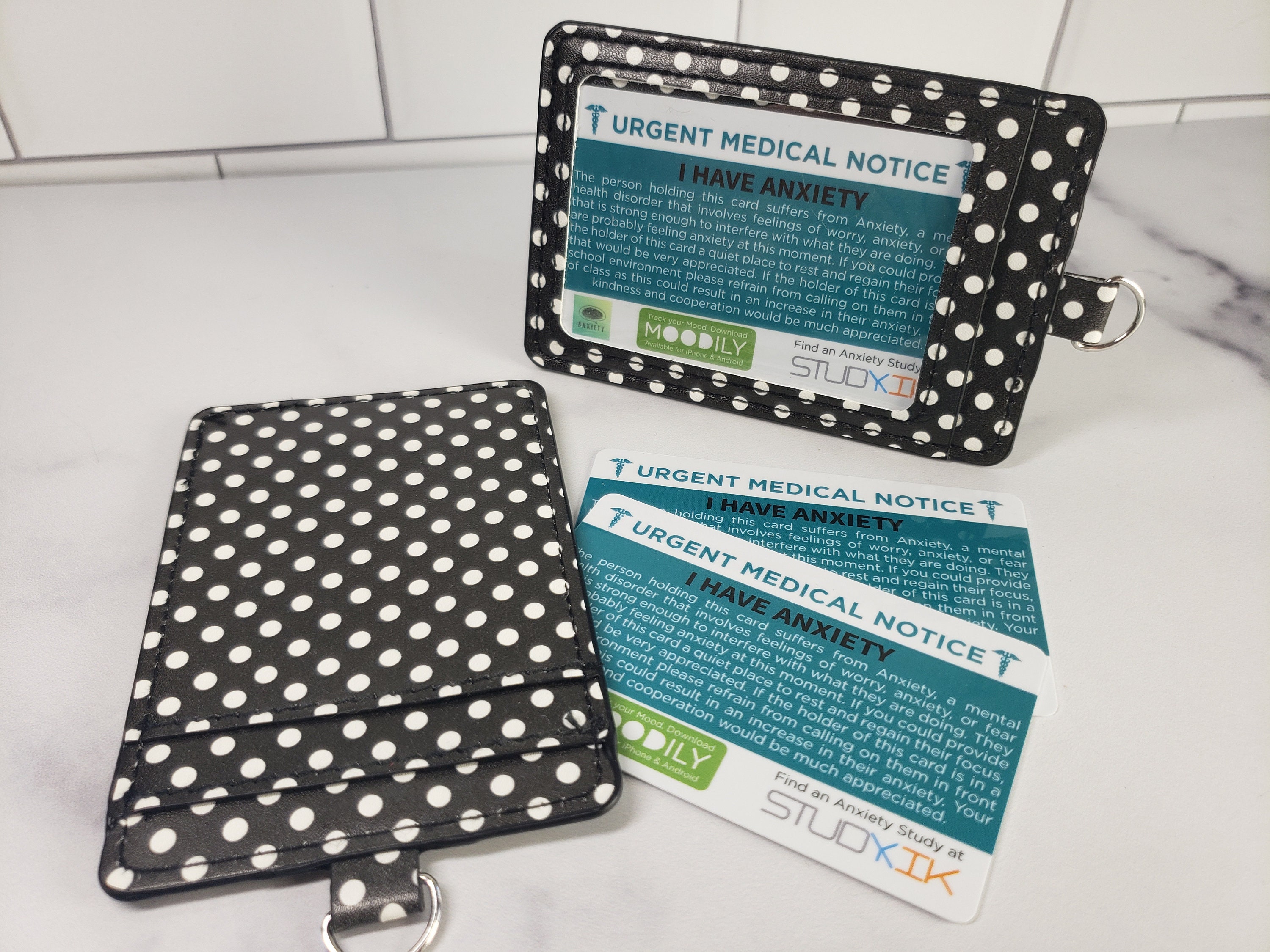 Anxiety Card Anxiety Emergency Card Anxiety Medical Card Etsy