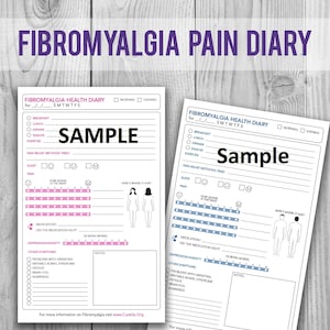 Fibromyalgia Pain Diary - Female and Male version