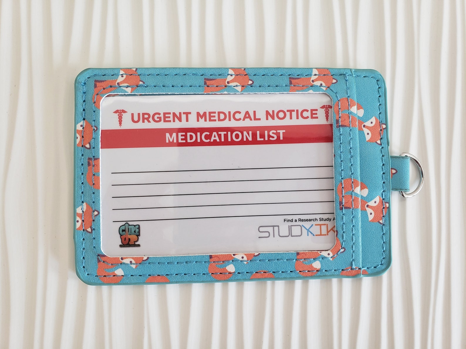 Fox Card Holder Medical Cardholder Credit Card Holder Etsy