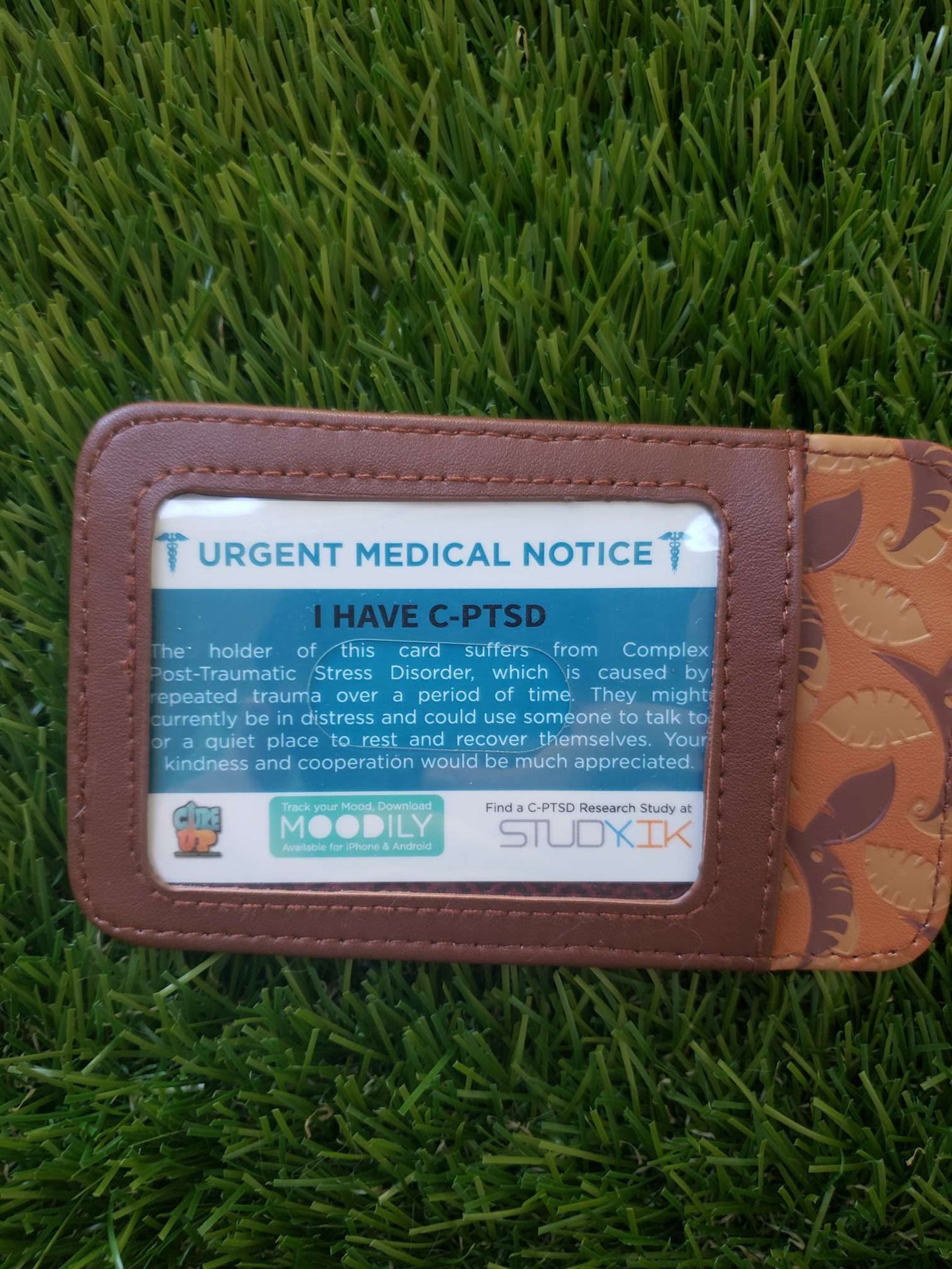 Complex Post Traumatic Stress Disorder Card CPTSD Emergency Etsy