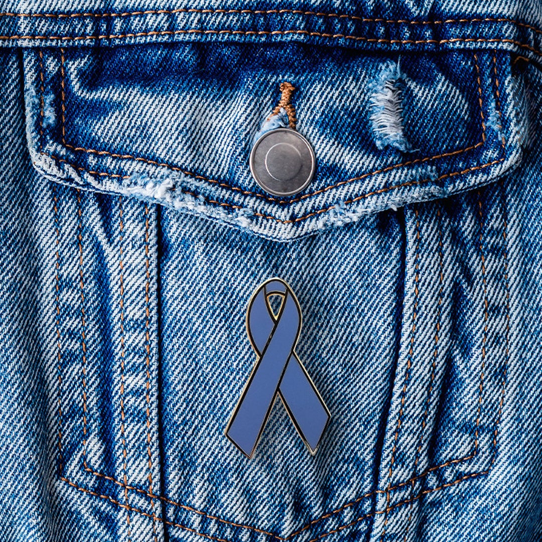 Irritable Bowel Syndrome (IBS) Awareness Ribbon Pin - Periwinkle Ribbon ...