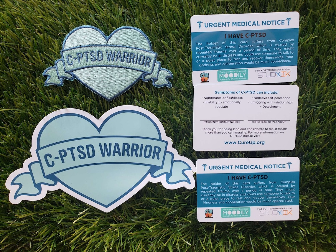 Complex Post Traumatic Stress Disorder Card CPTSD Emergency Etsy