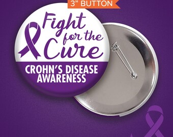 Crohn's Disease Warrior Button