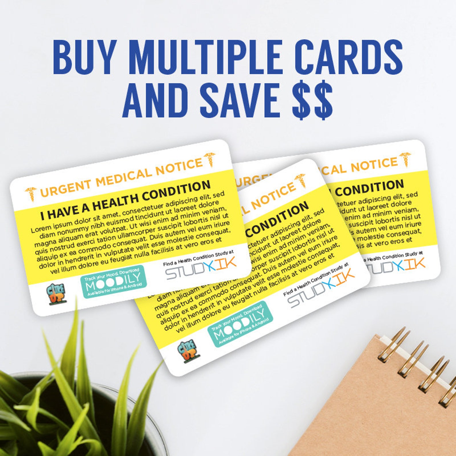 Post Traumatic Stress Disorder Card, PTSD Card, Post Traumatic Stress