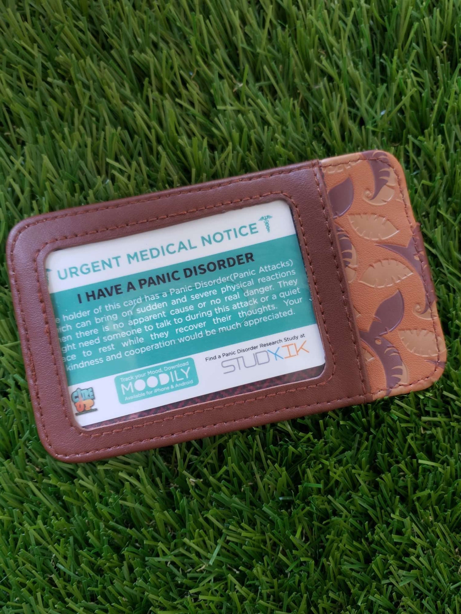 Panic Disorder Card Panic Disorder Emergency Card Panic Etsy