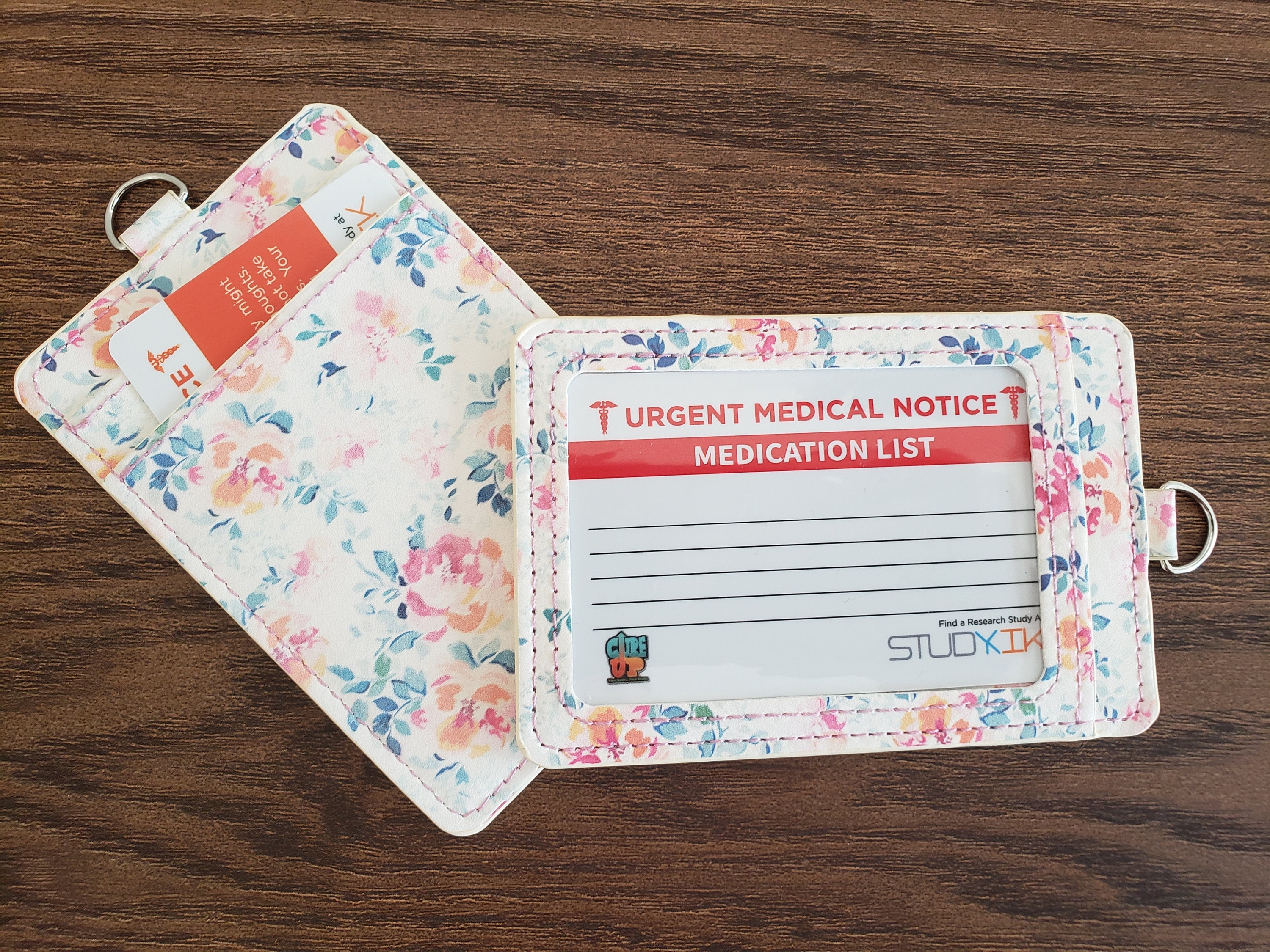 Flower Card holder Medical Cardholder credit card holder Etsy