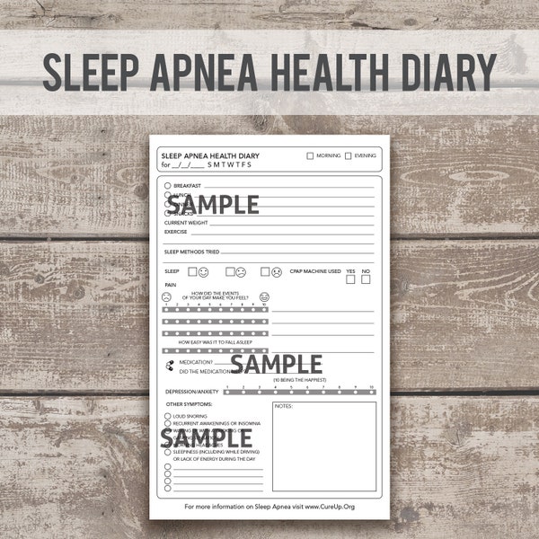 Sleep Apnea Health Diary