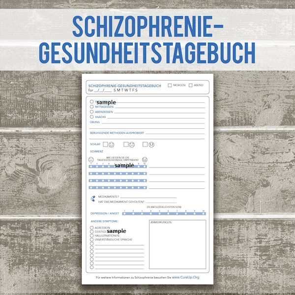 Schizophrenie Gesundheit E-Tagebuch (German)