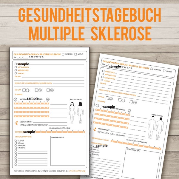 Gesundheitstagebuch für Multiple Sklerose (German)