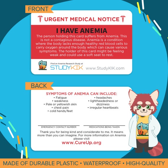 Anemia medical bracelet deals